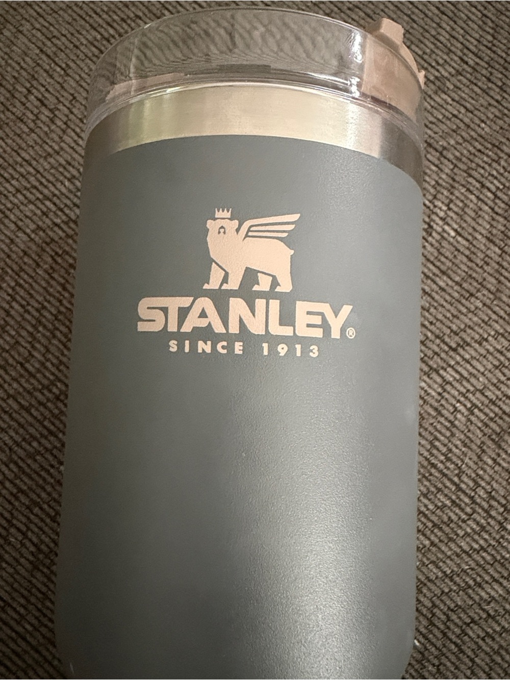 Stanley Insulated Tumbler in Slate Gray with Clear Lid - Picture 2 of 6